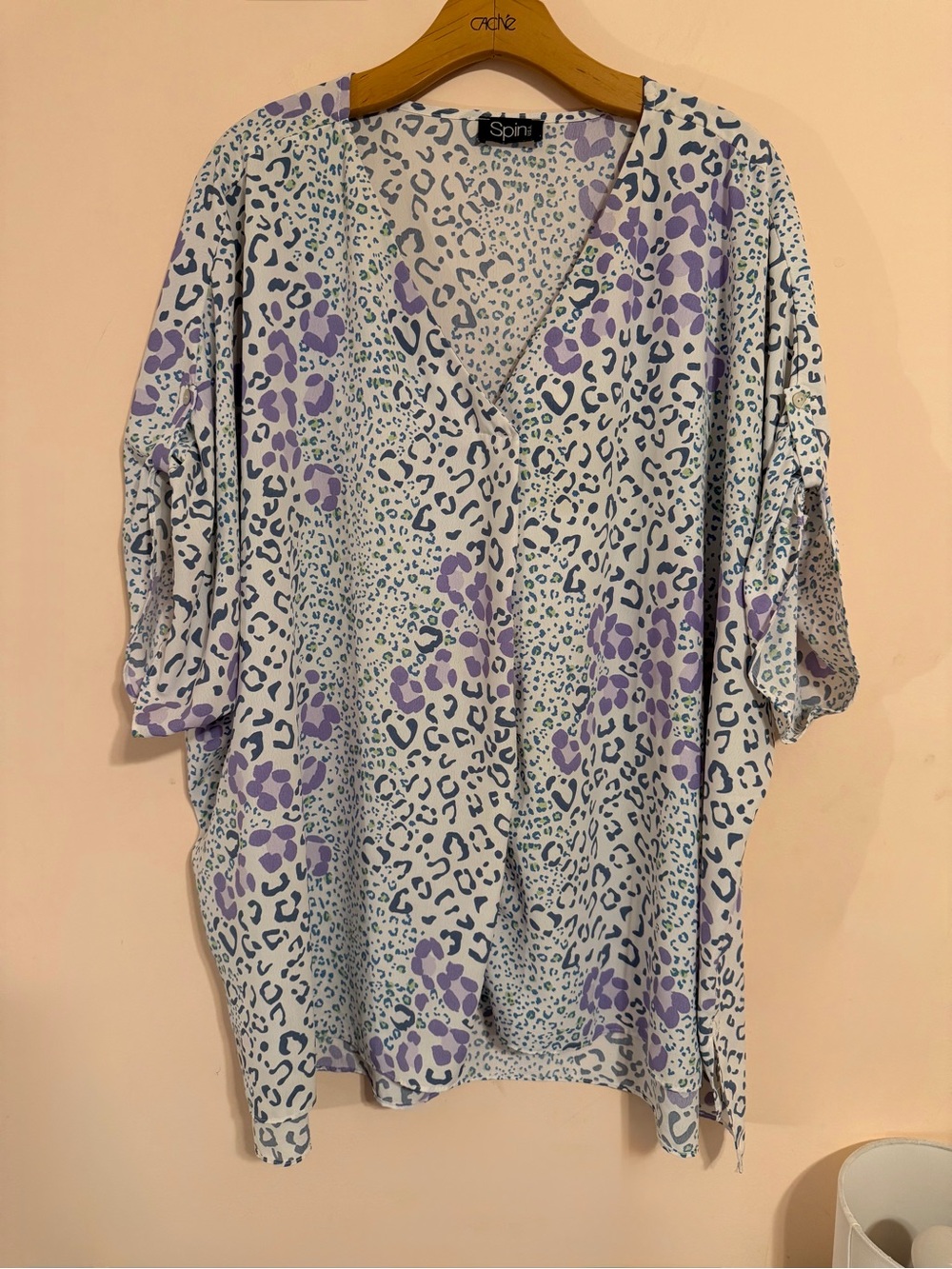 Multicolor Leopard Shift Top - Picture 2 of 6